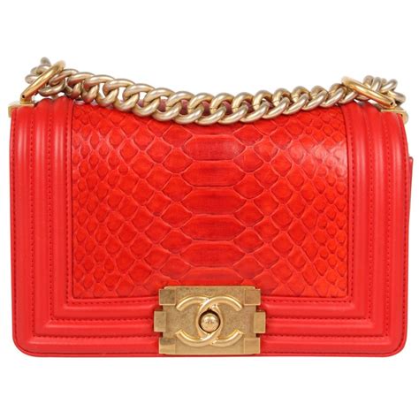 chanel le boy mini red|Chanel boys bag size.